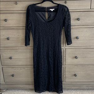 black cocktail dress